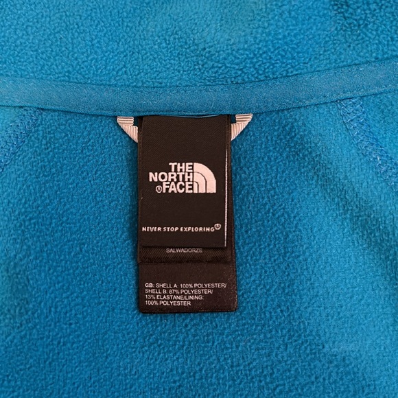 North Face Zip Up Light Weight Flashdry Jacket Teal SZ small petite - Picture 7 of 10